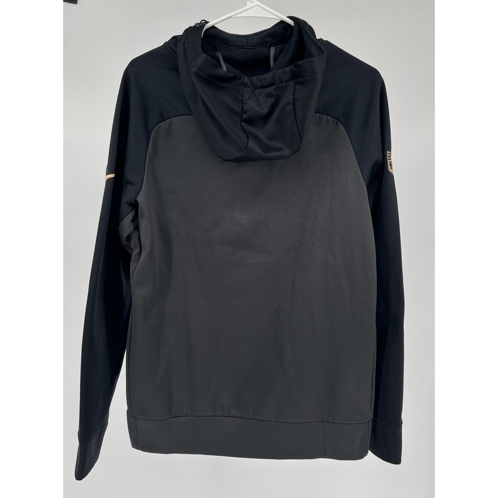 Pittsburgh Steelers Nike Therma Fit NFL On Field Apparel Black Gray Hoodie Small - Picture 6 of 10